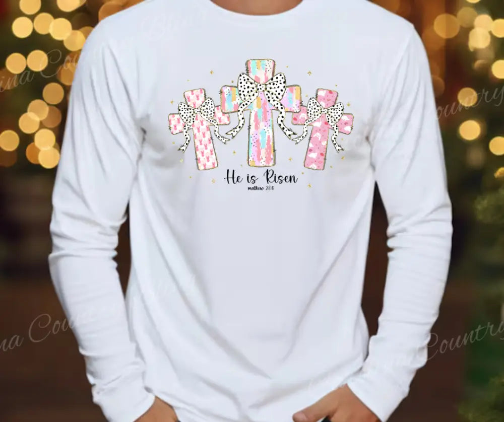 He Is Risen – White Small / Long Shirt