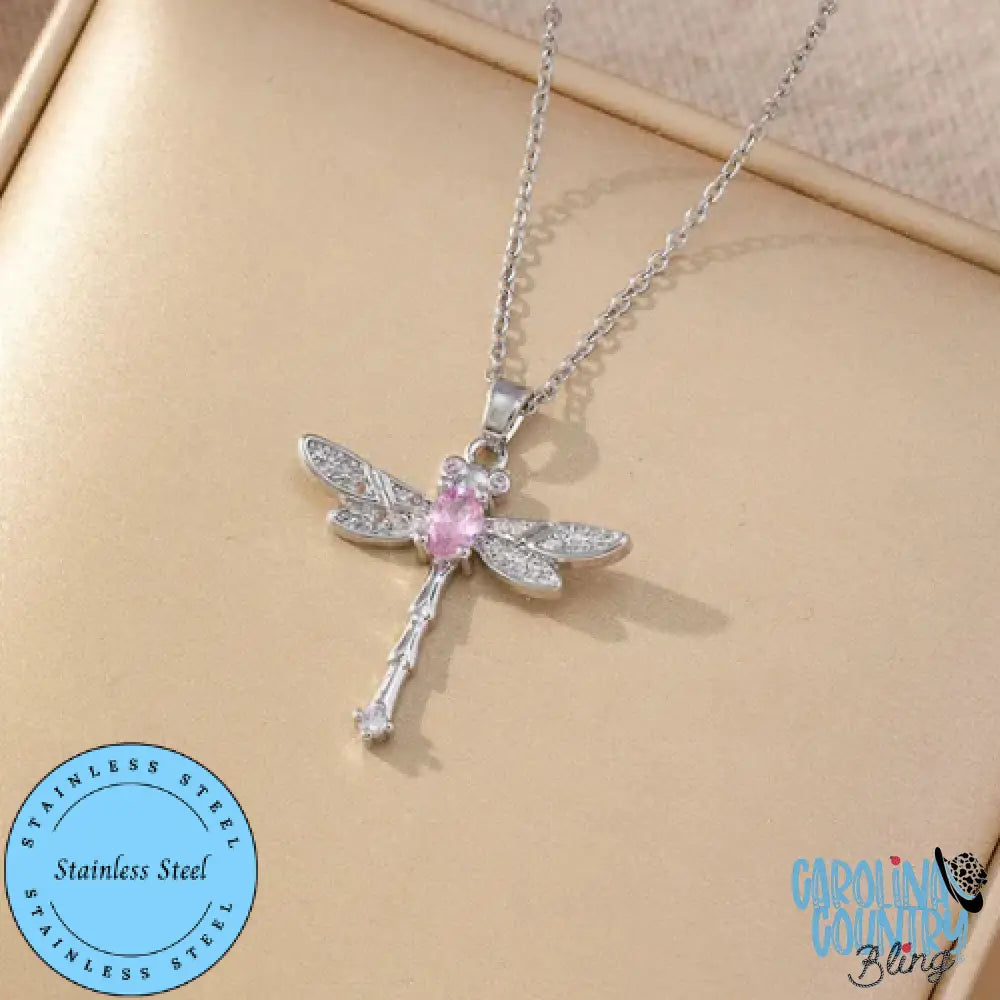Heart Flutters – Pink Necklace