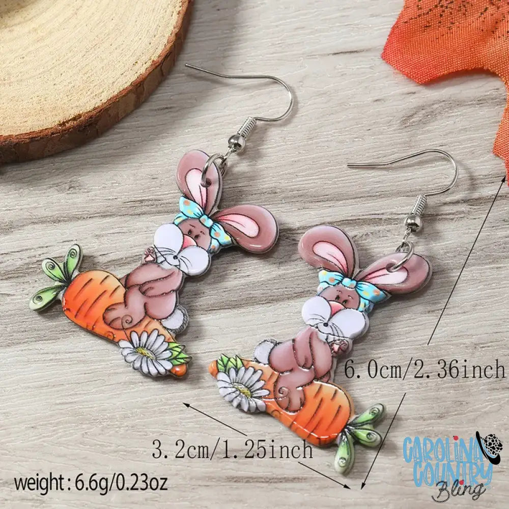 Here Come Peter Cottontail – Multi Earrings