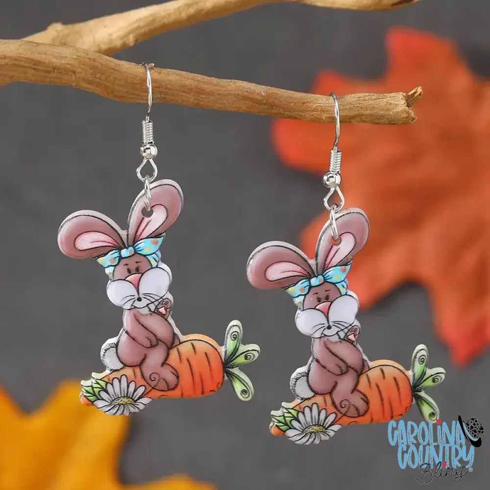 Here Come Peter Cottontail – Multi Earrings