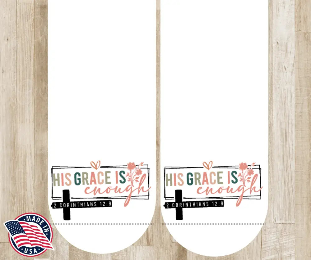 His Grace Is Enough – Multi Socks