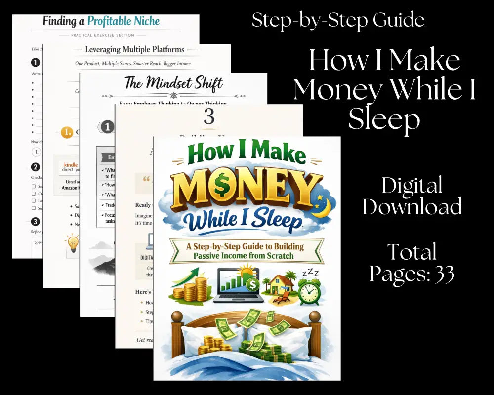 How I Make Money While I Sleep - Digital Download
