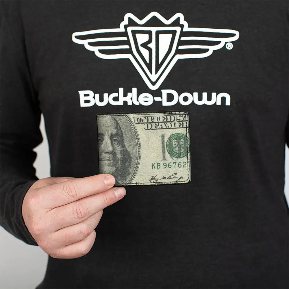 Bi-Fold Wallet - 100 Dollar Bill CLOSE-UP Bi-Fold Wallets