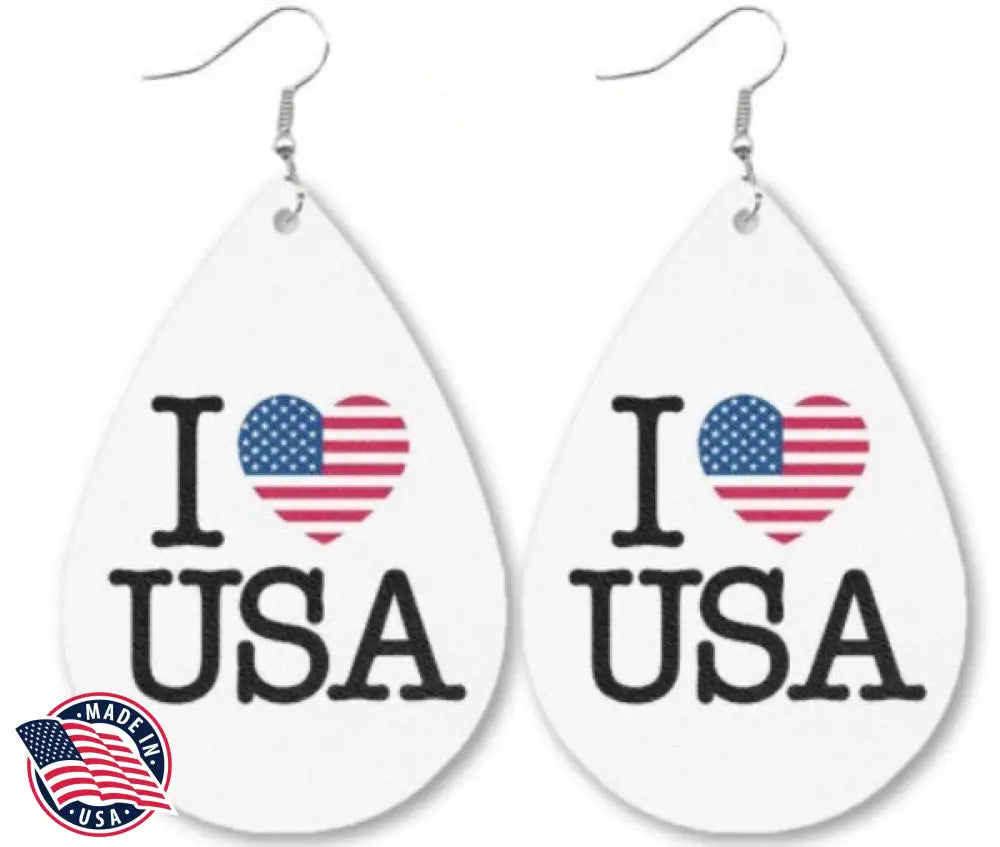I Heart Usa Multi Earrings