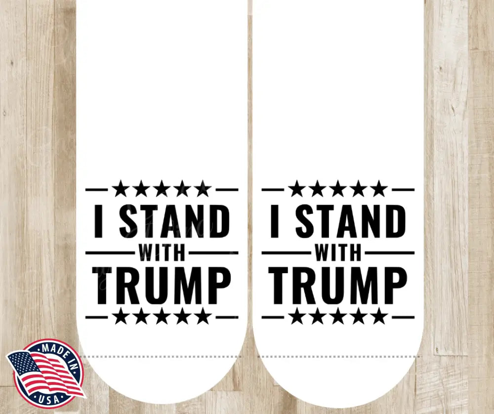 I Stand With Trump – Black Socks