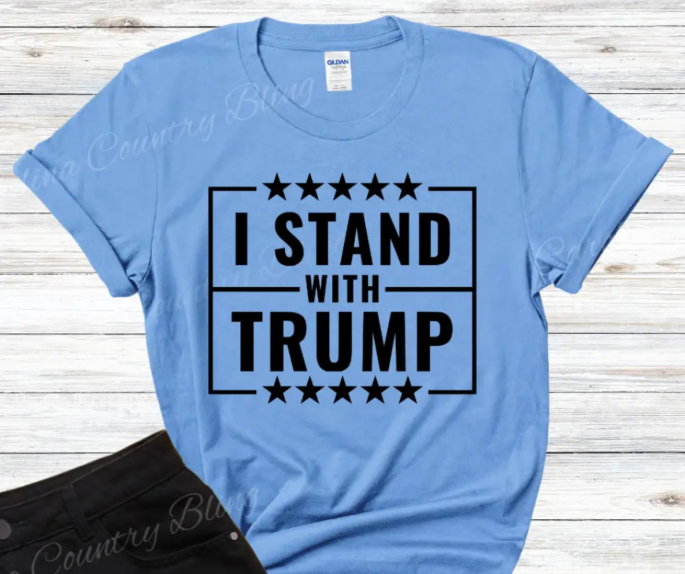I Stand With Trump – Multi Small / Blue Shirt
