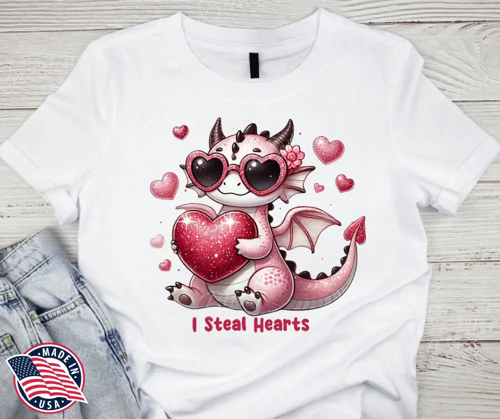 I Steal Hearts – Pink Shirt