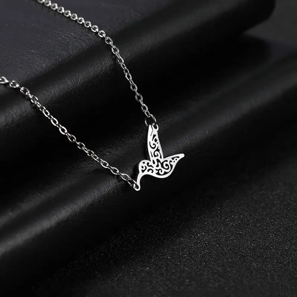 I’ll Fly Away – Silver Necklace