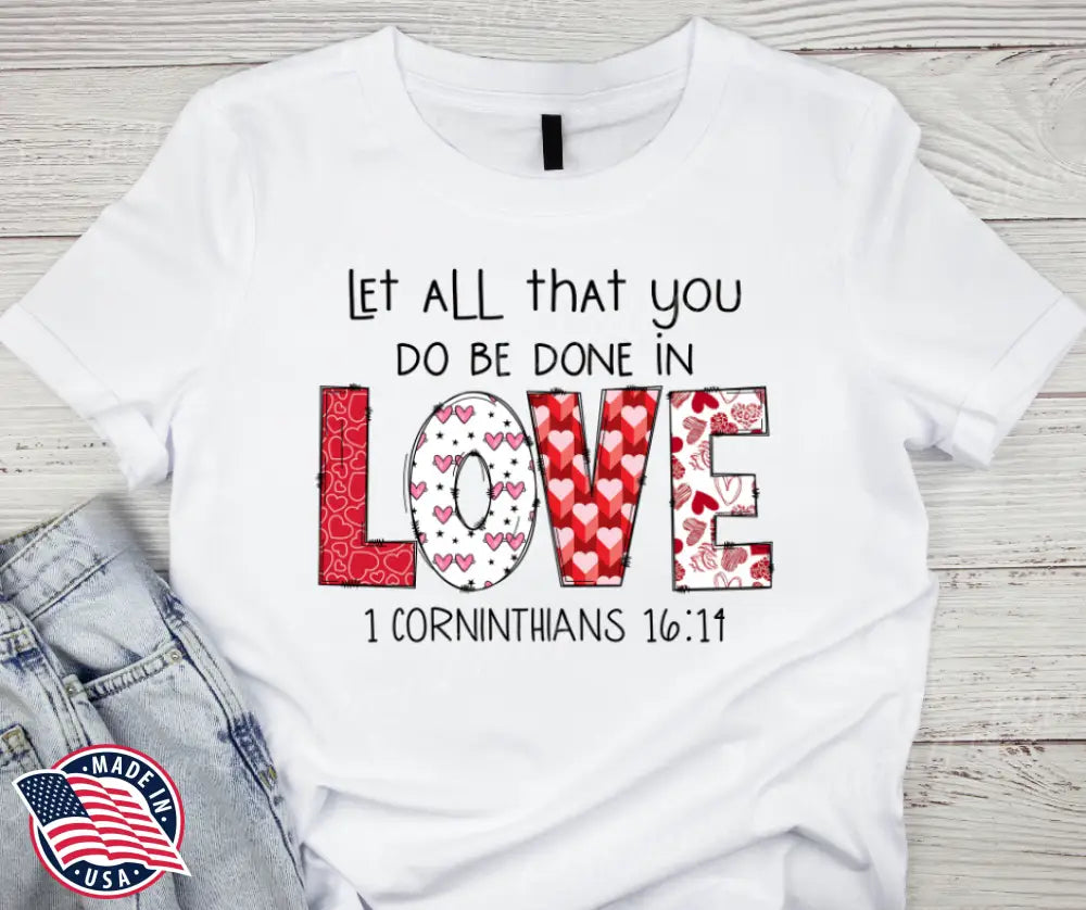 In Love – White Small / Short Shirt