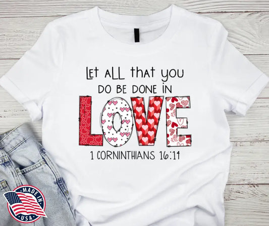 In Love – White Small / Short Shirt