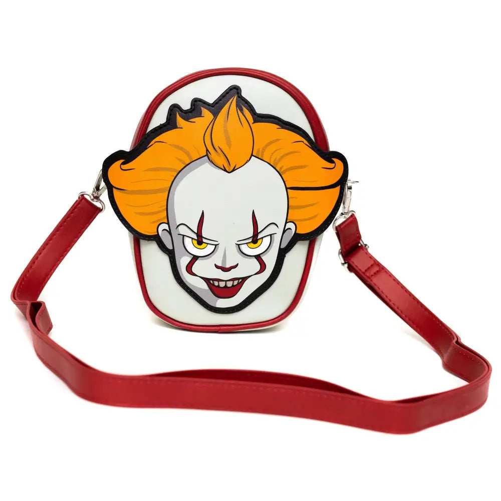 Warner Bros. Horror Movies Bag Cross Body It Pennywise Smiling Face Applique Vegan Leather Crossbody Bags
