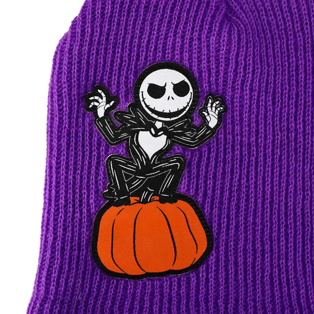 Tim Burton’s The Nightmare Before Christmas Jack Skellington Purple Beanie Hat Hats