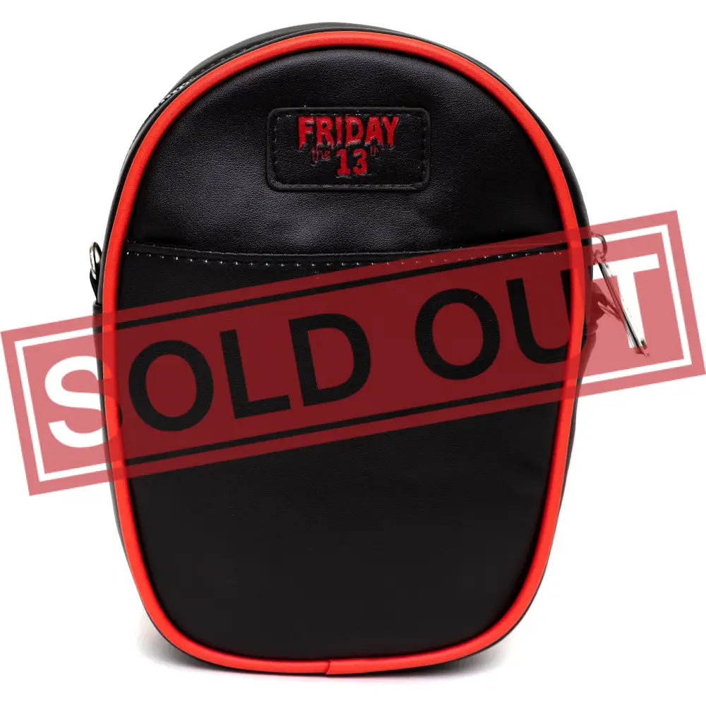 Warner Bros. Horror Movies Bag Cross Body Friday The 13th Jason Hockey Mask Applique Vegan Leather Crossbody Bags