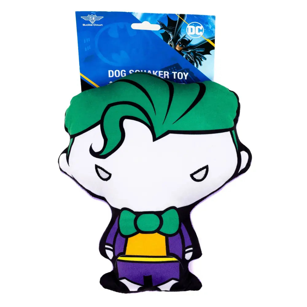 Dog Toy Squeaker Plush - DC Comics Chibi Joker Standing Pose Dog Toy Squeaky Plush