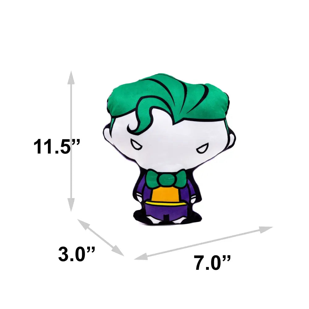 Dog Toy Squeaker Plush - DC Comics Chibi Joker Standing Pose Dog Toy Squeaky Plush