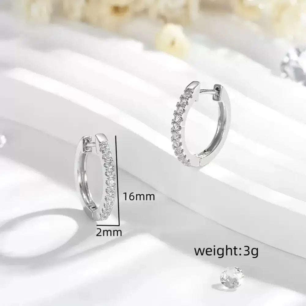 Just a Little Bit of Sparkle – Silver Earrings