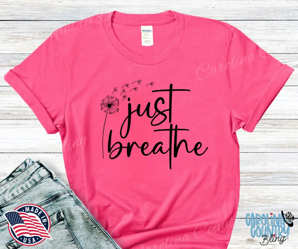 Just Breathe – Multi Small / Short / Pink Shirt