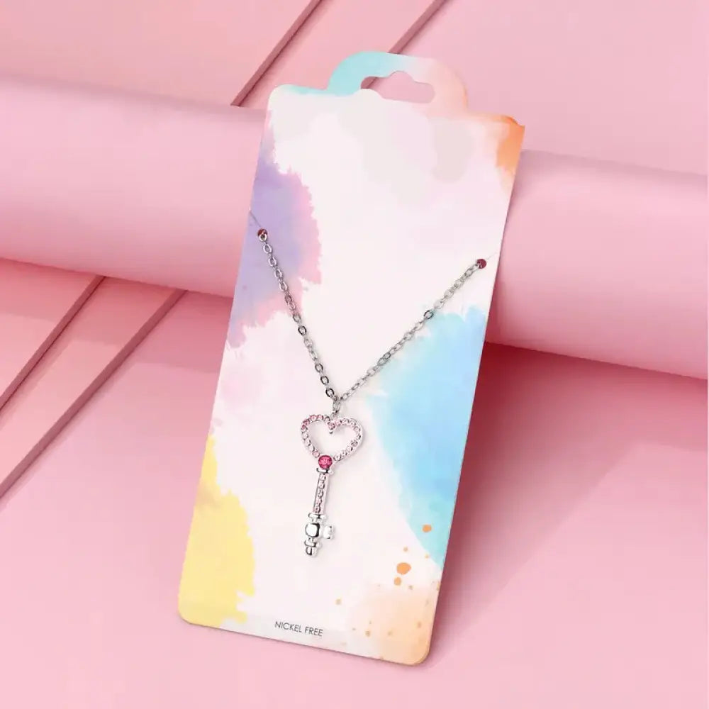 Key To My Heart – Pink Necklace