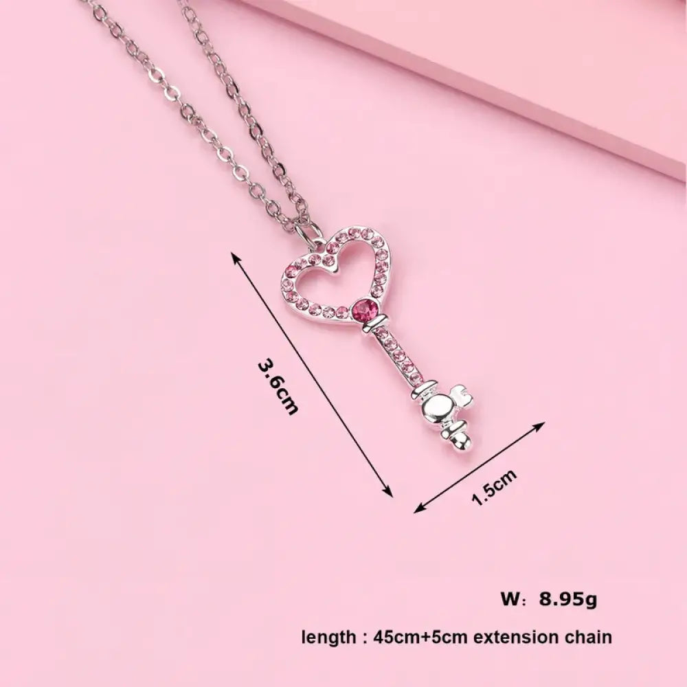 Key To My Heart – Pink Necklace