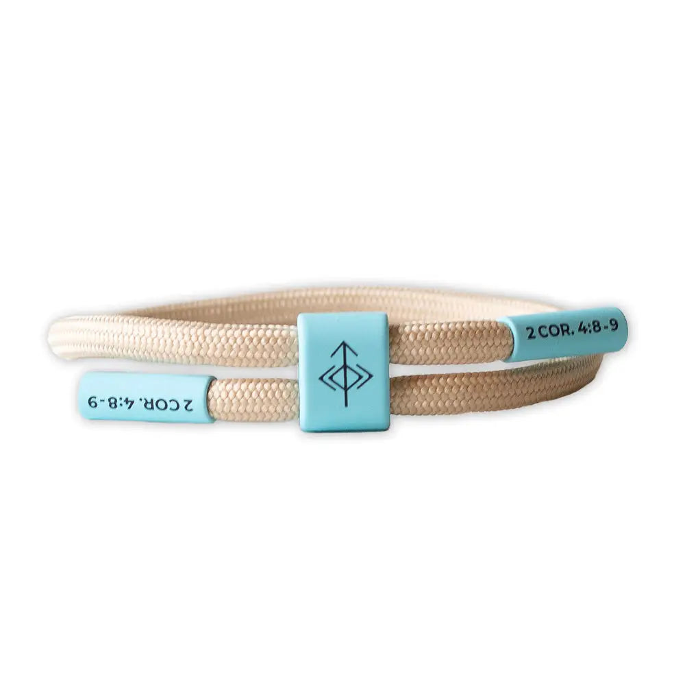 Knocked Down Not Out 2 Corinthians 4: 8-9 bracelet