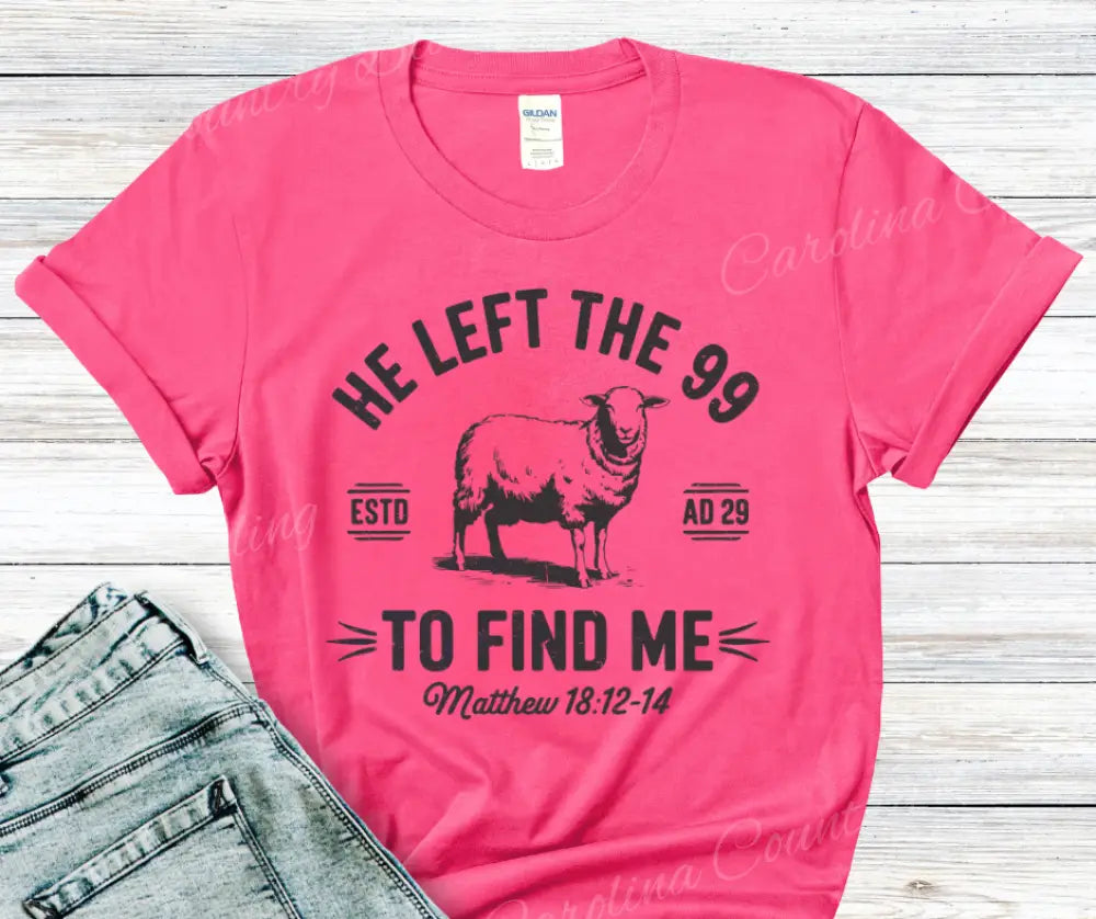 Left The 99 To Find Me – Multi Small / Pink Shirt