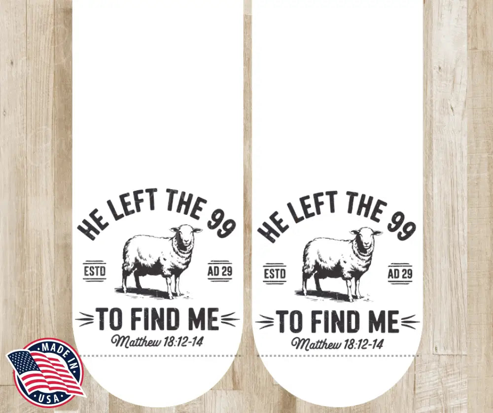 Left The 99 To Find Me – Multi Socks