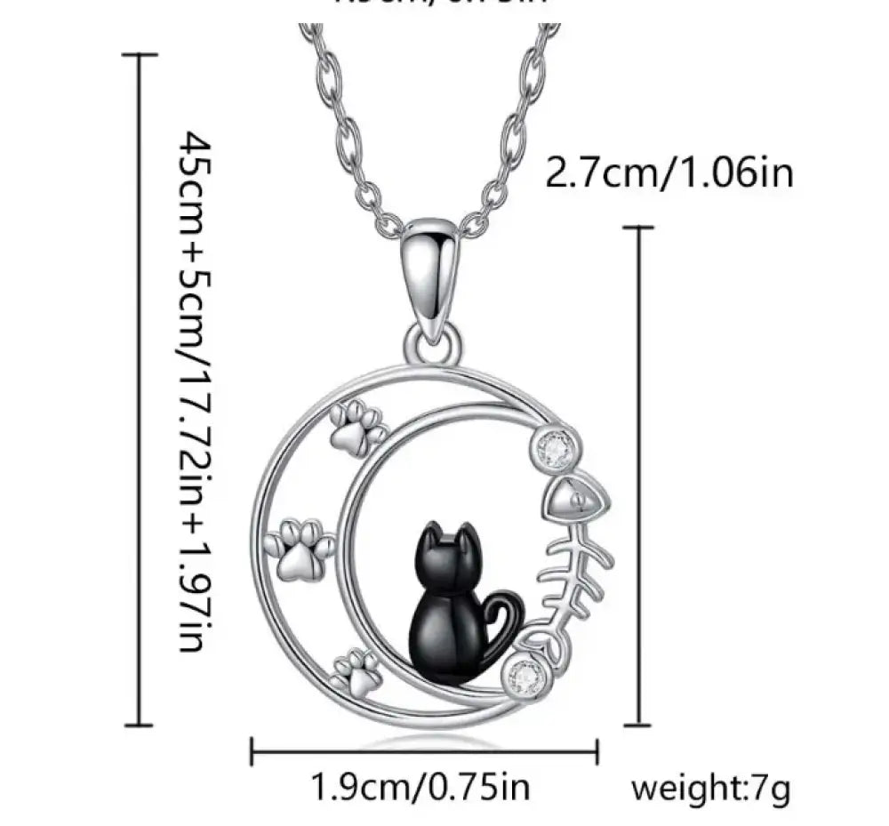 Love For Cats – Black Necklace