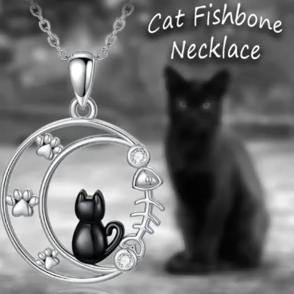 Love For Cats – Black Necklace