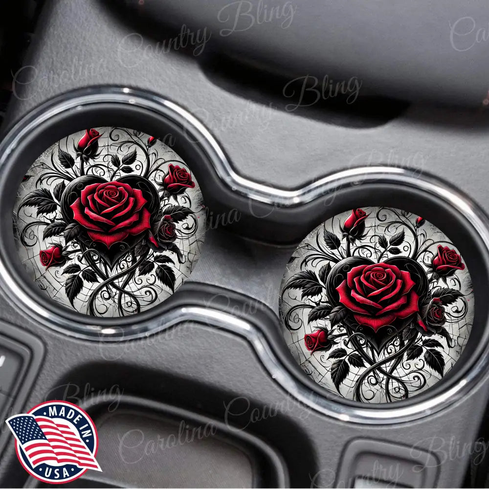 Love For Roses – Red Car Coaster