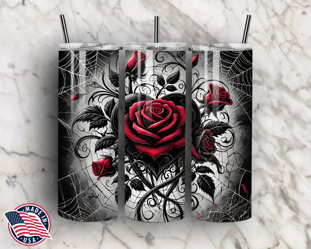 Love For Roses – Red Tumbler