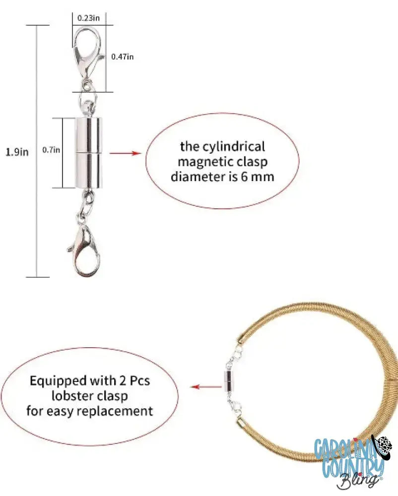 Magnetic Closure - Silver Necklace