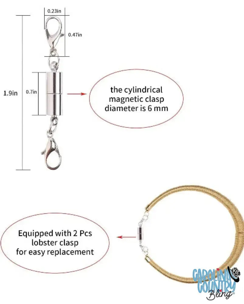 Magnetic Closure - Silver Necklace