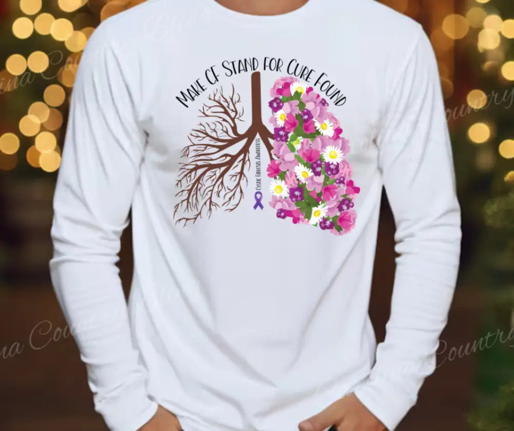 Make CF Stand for Cure Found – White Small / Long Shirt