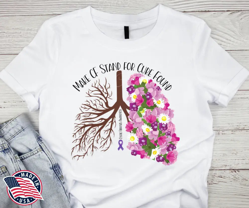 Make CF Stand for Cure Found – White Small / Short Shirt