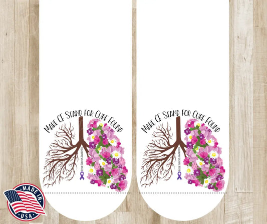 Make CF Stand for Cure Found – White Socks