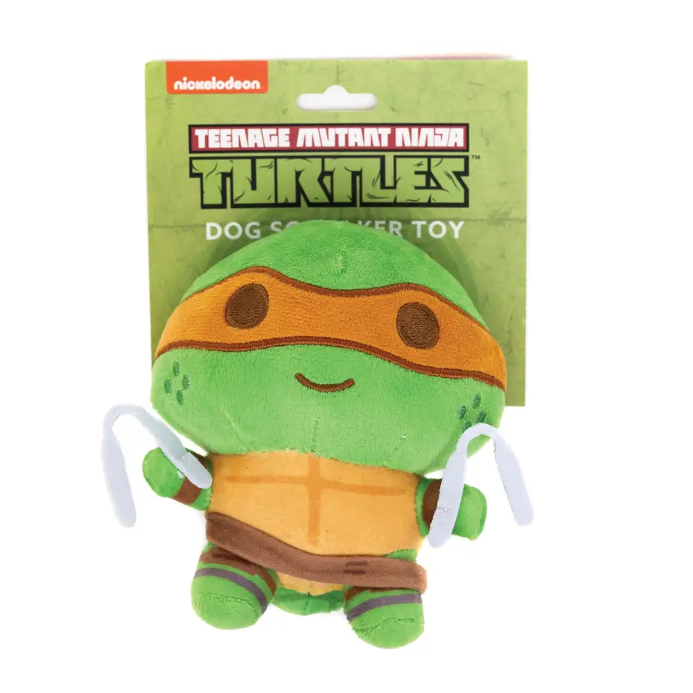 Michelangelo - Orange Dog Toy Squeaky Plush