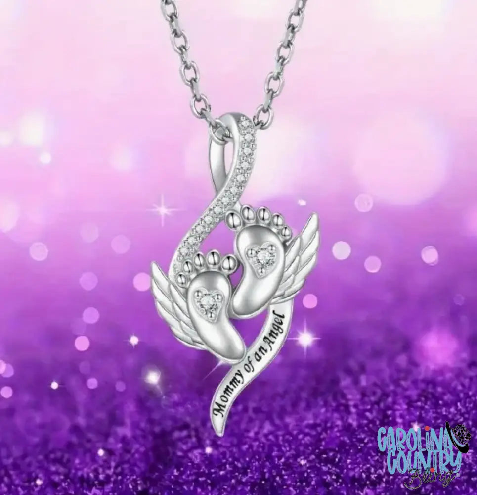 Mommy of an Angel – Silver Necklace