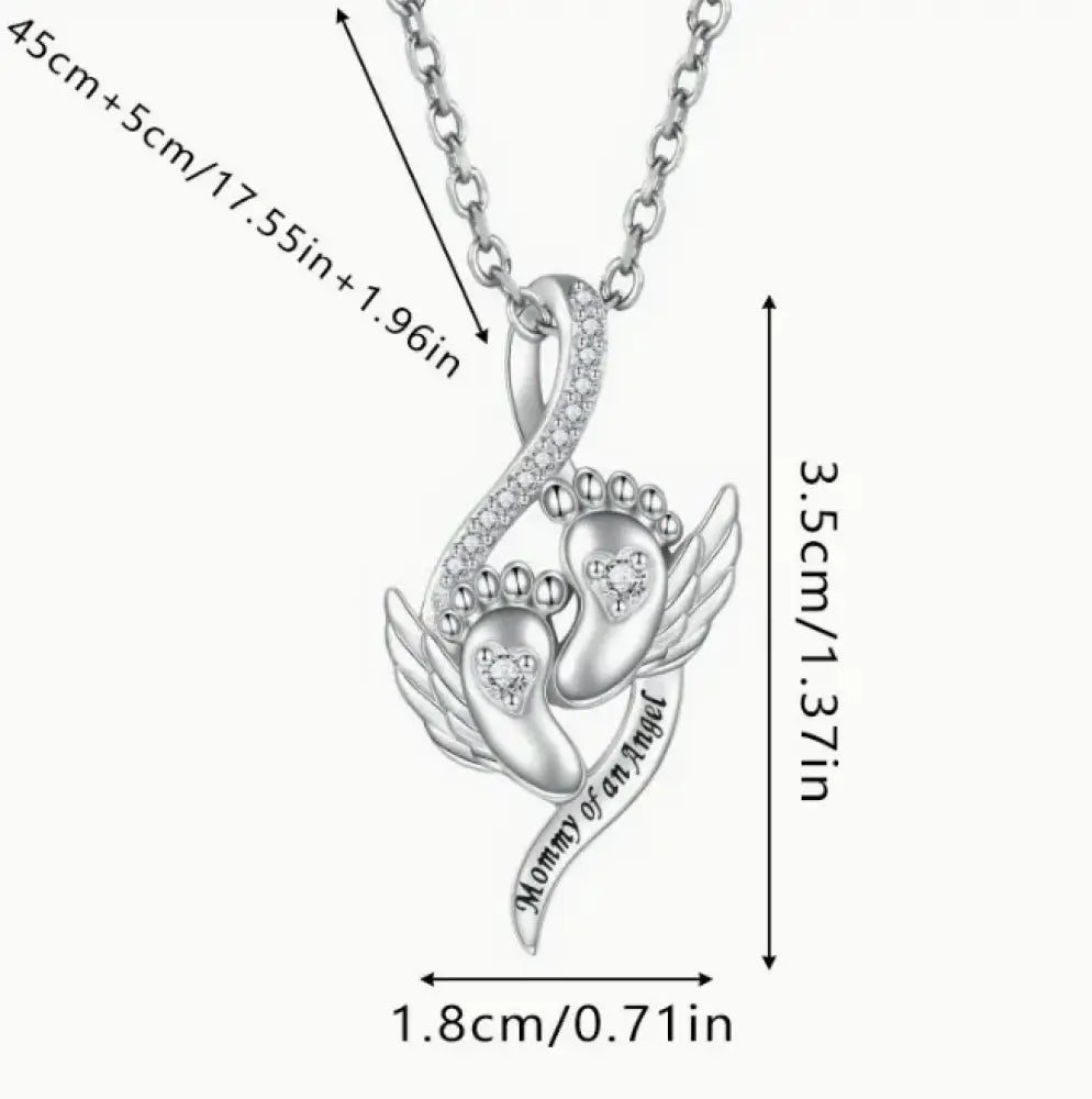 Mommy of an Angel – Silver Necklace