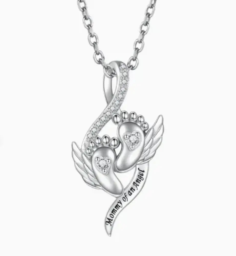Mommy of an Angel – Silver Necklace