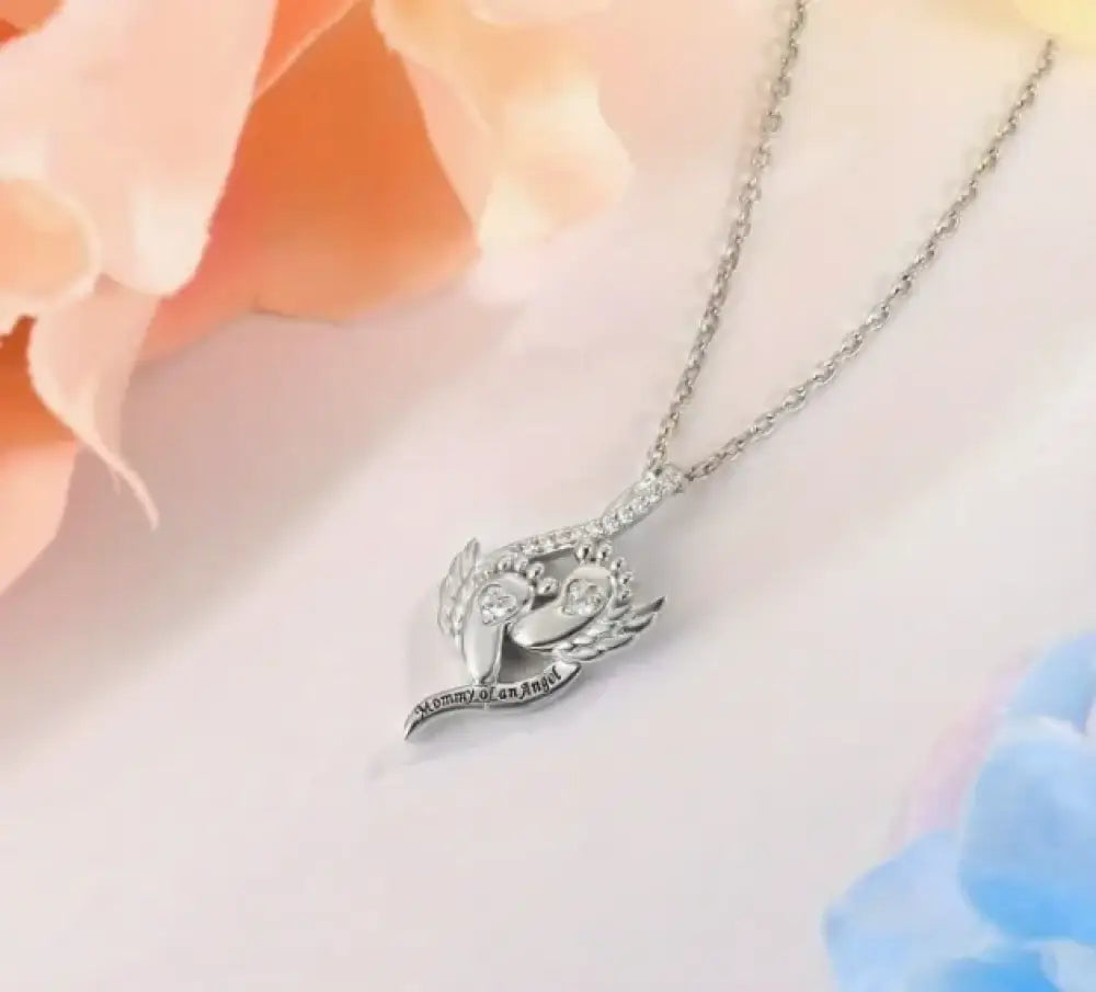 Mommy of an Angel – Silver Necklace