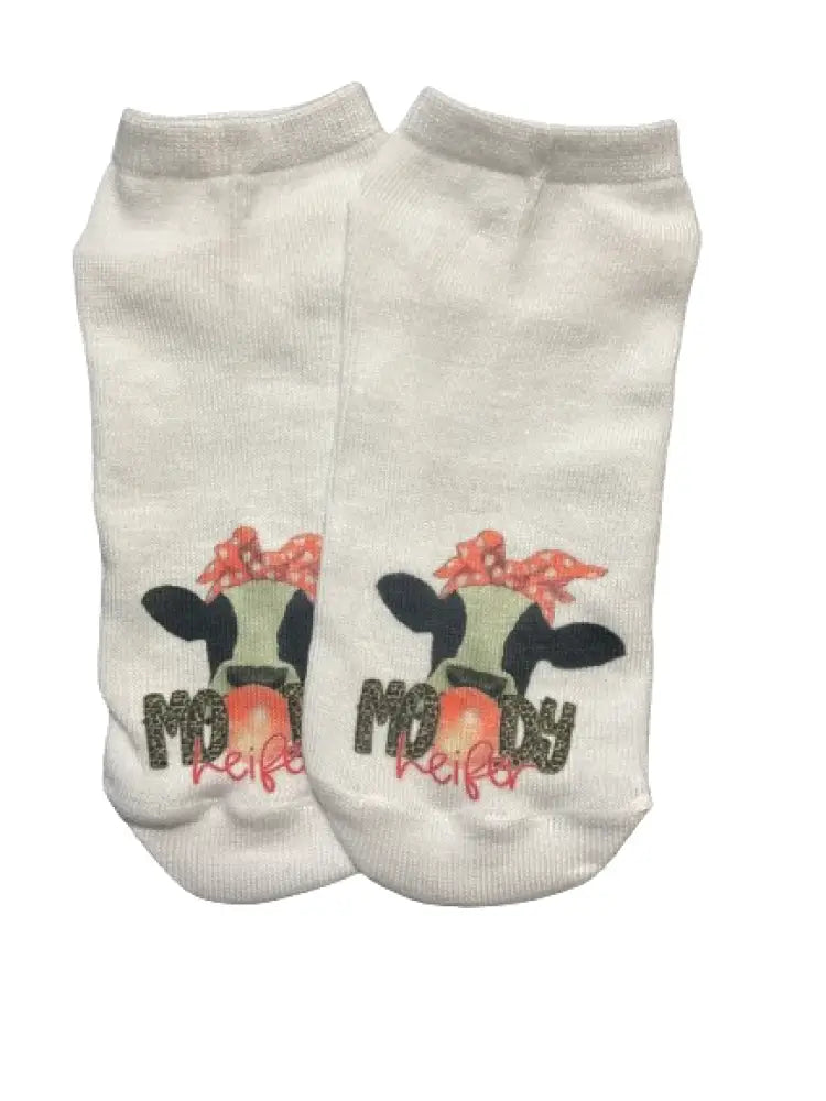 Moody Heifer Pink Socks