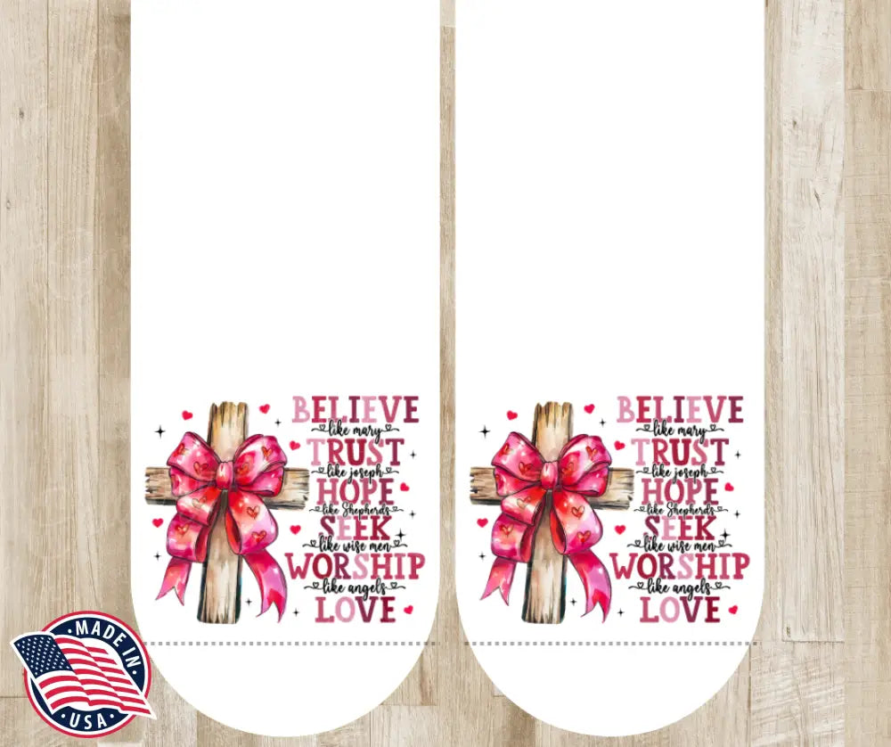 Mostly Love – White Socks