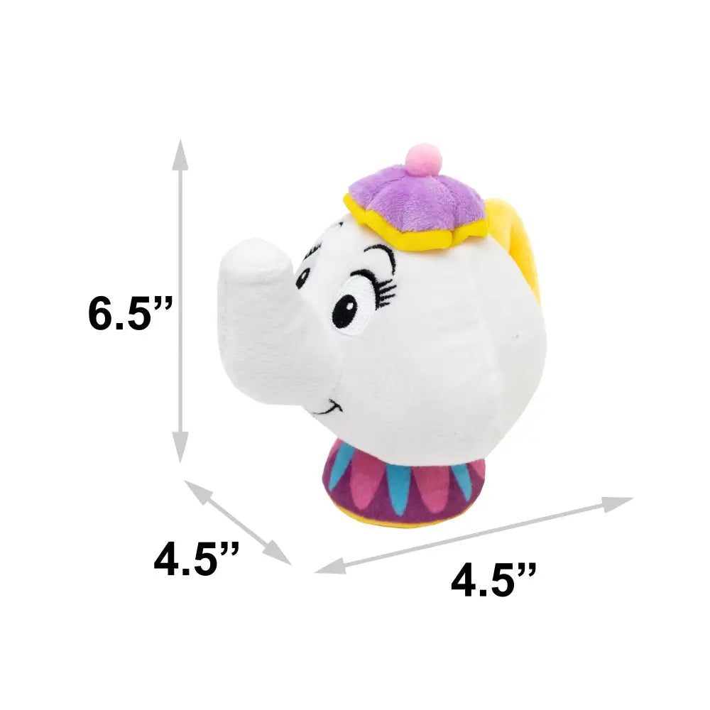 Dog Toy Squeaker Plush - Beauty and the Beast Mrs. Potts Teapot Replica Dog Toy Squeaky Plush