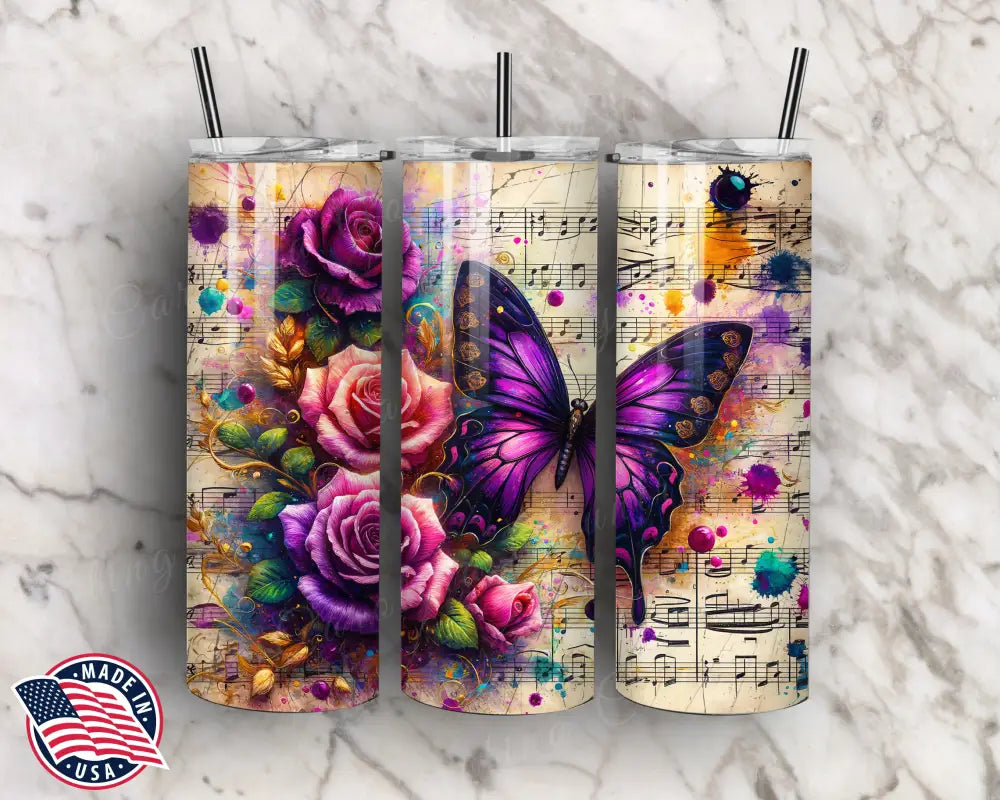 Music Helps Me Fly – Multi Tumbler