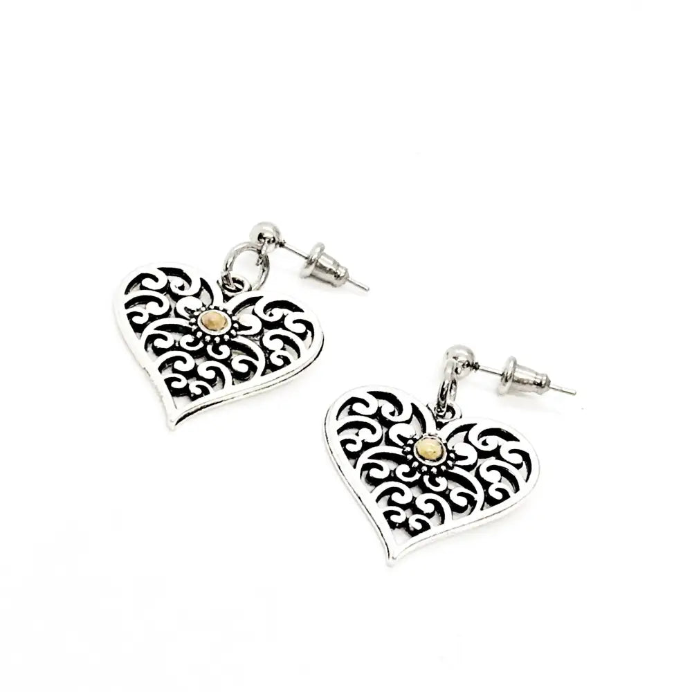 Mustard Seed Heart - Earrings - Earrings