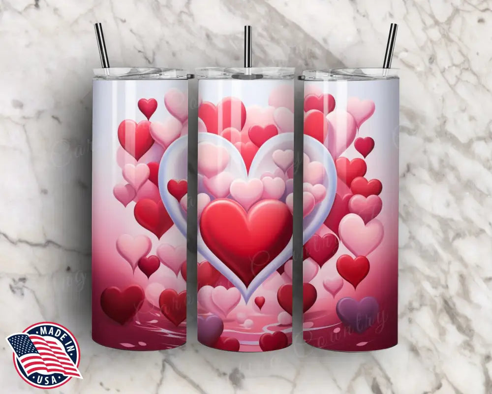 My Heart Beats For You Pink Tumbler