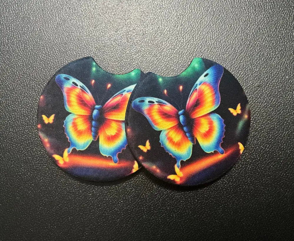 Neon Butterfly Multi Car Coaster