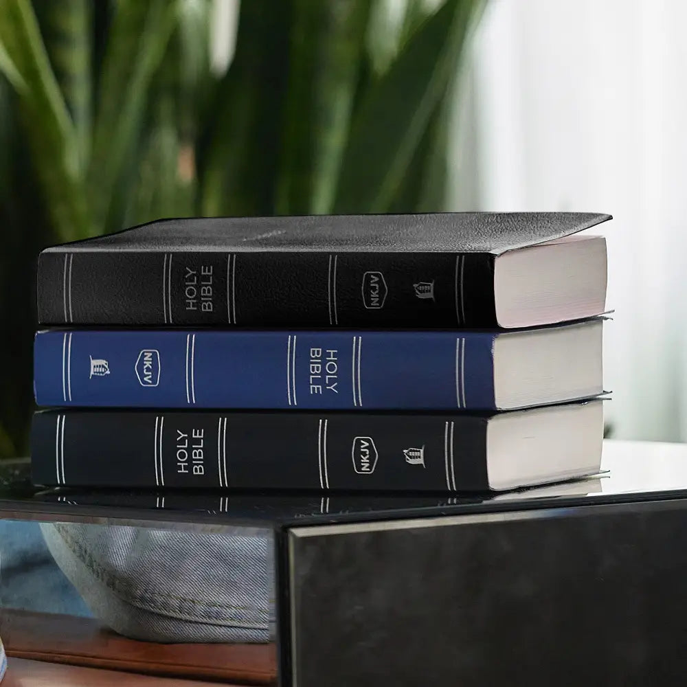 NKJV Standard Size Holy Bible Small Print - Blue Bible