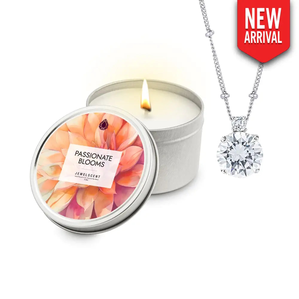 Passionate Blooms Tin Candle Tin