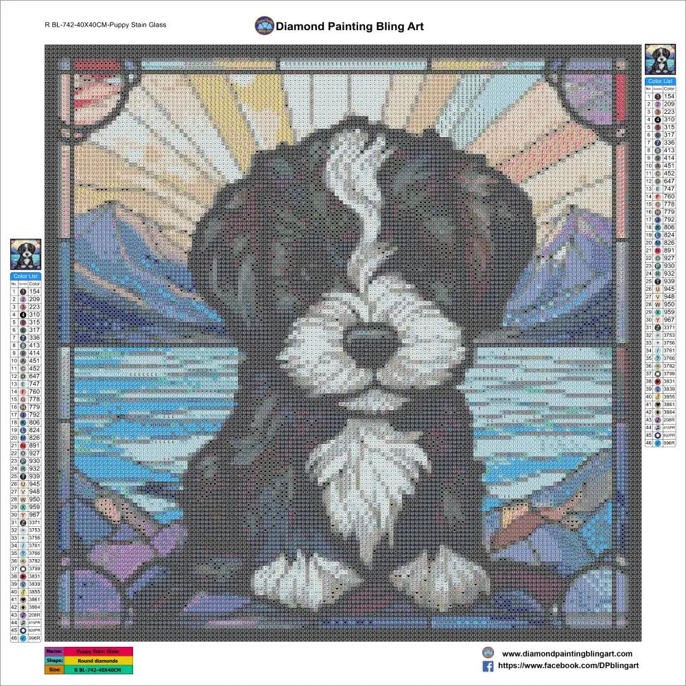Puppy Stained Glass - Art & Craft Kits
